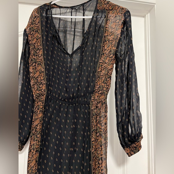 Lucky Brand Sheer Bohemian Dress with slip - Picture 6 of 6